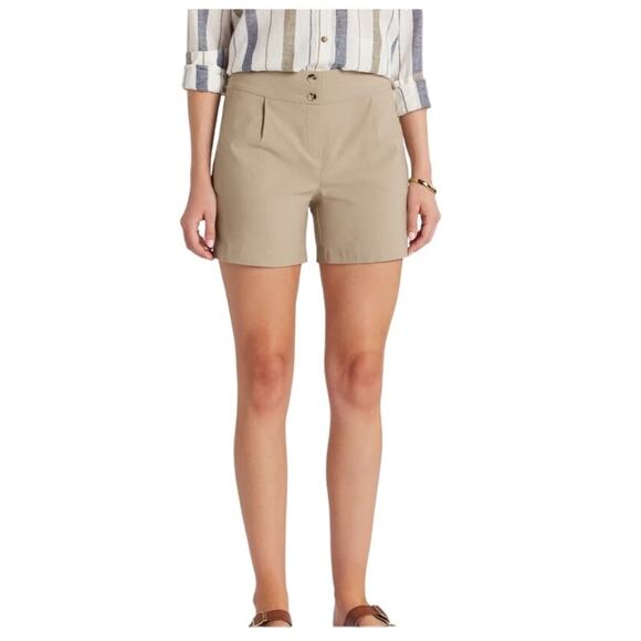 Tribal Viola Brunch Shorts, Tan, Plus Size 16, NWT - Picture 2 of 5